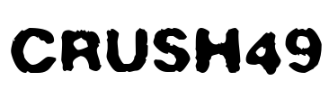 Crush49 Font Image