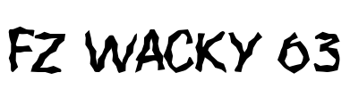 FZ WACKY 63 Font Image