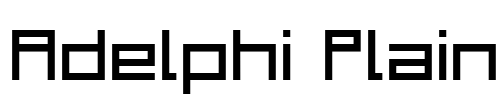 Adelphi Plain Font Image