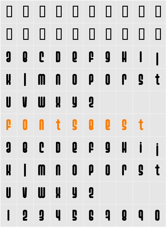 Ashbury Character Map