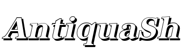 AntiquaSh Font Image