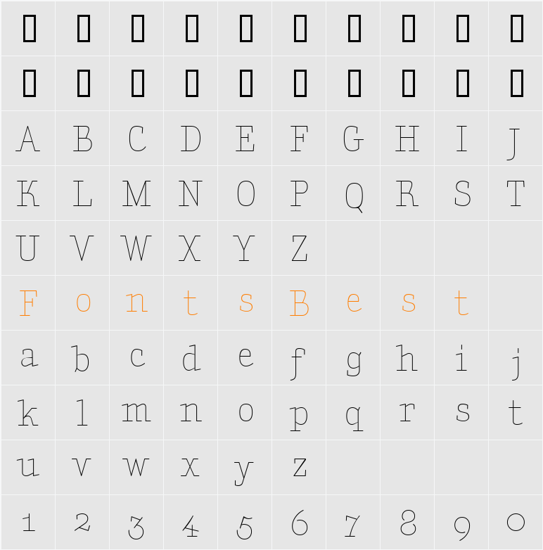 AmintaLight Character Map