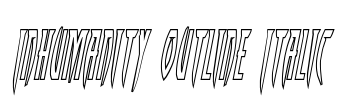 Inhumanity Outline Italic