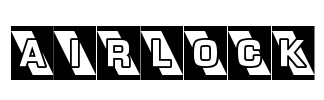 AIRLOCK Font Image