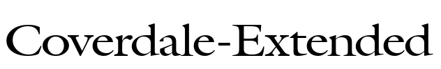 Coverdale-Extended Font Image