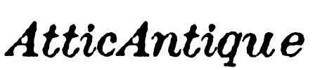 AtticAntique Font Image