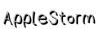 AppleStorm Font Image