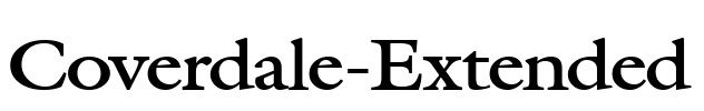 Coverdale-Extended Font Image