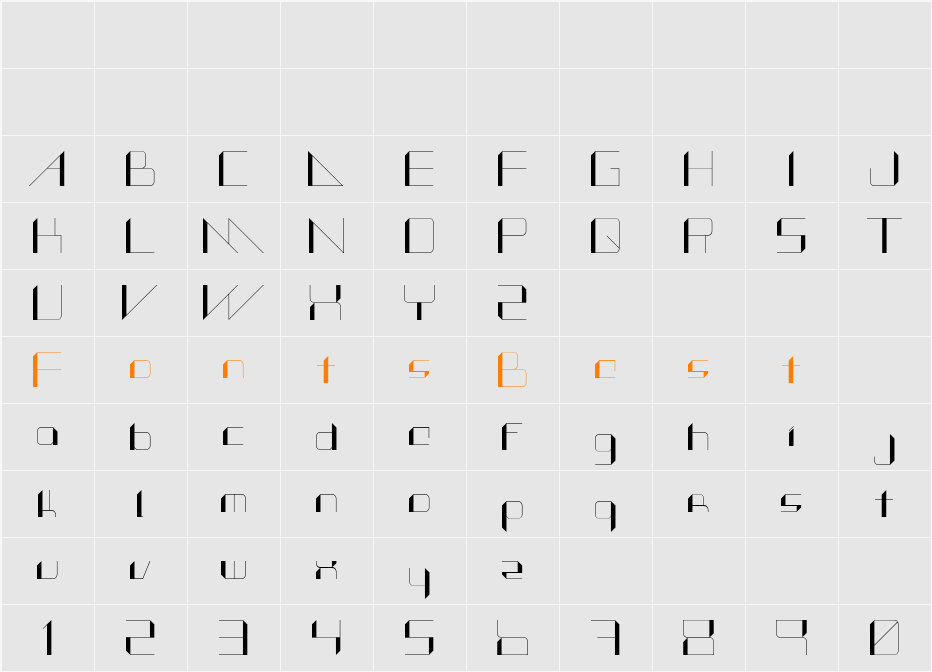 Alt Vxt11 Character Map