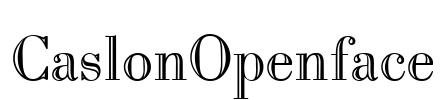 CaslonOpenface Font Image