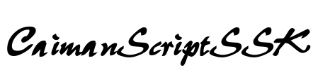 CaimanScriptSSK Font Image