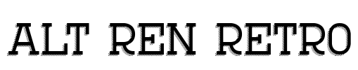 Alt Ren Retro Font Image