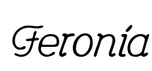 Feronia Font Image