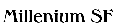 Millenium SF Font Image