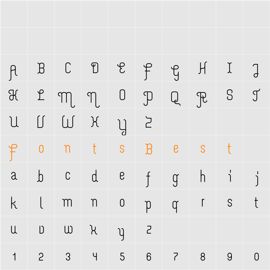 Merijntje SemiBold Character Map