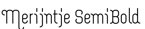 Merijntje SemiBold Font Image