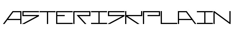 AsteriskPlain Font Image