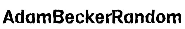 AdamBeckerRandom Font Image