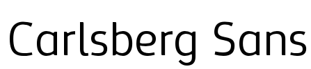 Carlsberg Sans Font Image