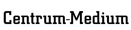 Centrum-Medium Font Image