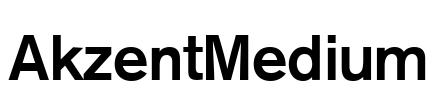 AkzentMedium Font Image