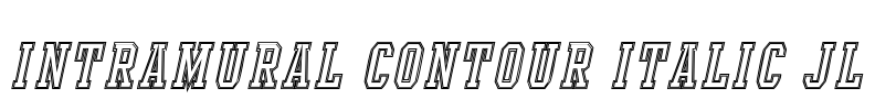 Intramural Contour Italic JL Font Image