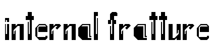 Internal Fratture Font Image