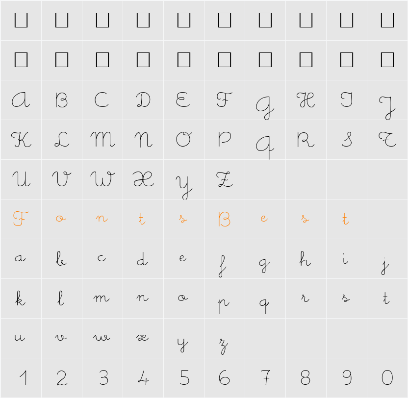 MeMima Character Map