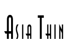 Asia Thin Font Image