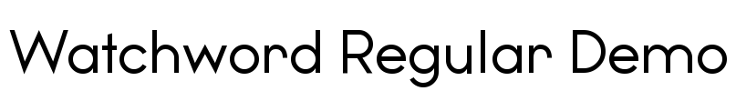 Watchword Regular Demo Font Image