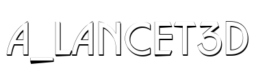 a_Lancet3D Font Image