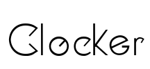 Clocker Font Image