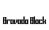 Bravado Block Font Image