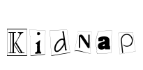 Kidnap Font Image