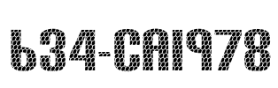 634-CAI978 Font Image