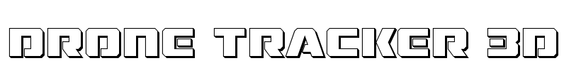 Drone Tracker 3D Font Image