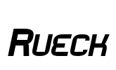 Rueck Font Image